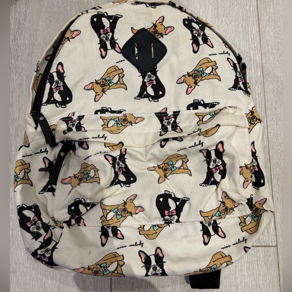 Boston Terrier backpack.